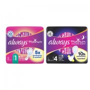 Serviettes Always Platinum - un seul coupon par achat et par personne