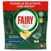 à l' produit Fairy tout-en-1 - un coupon par achat et par personne